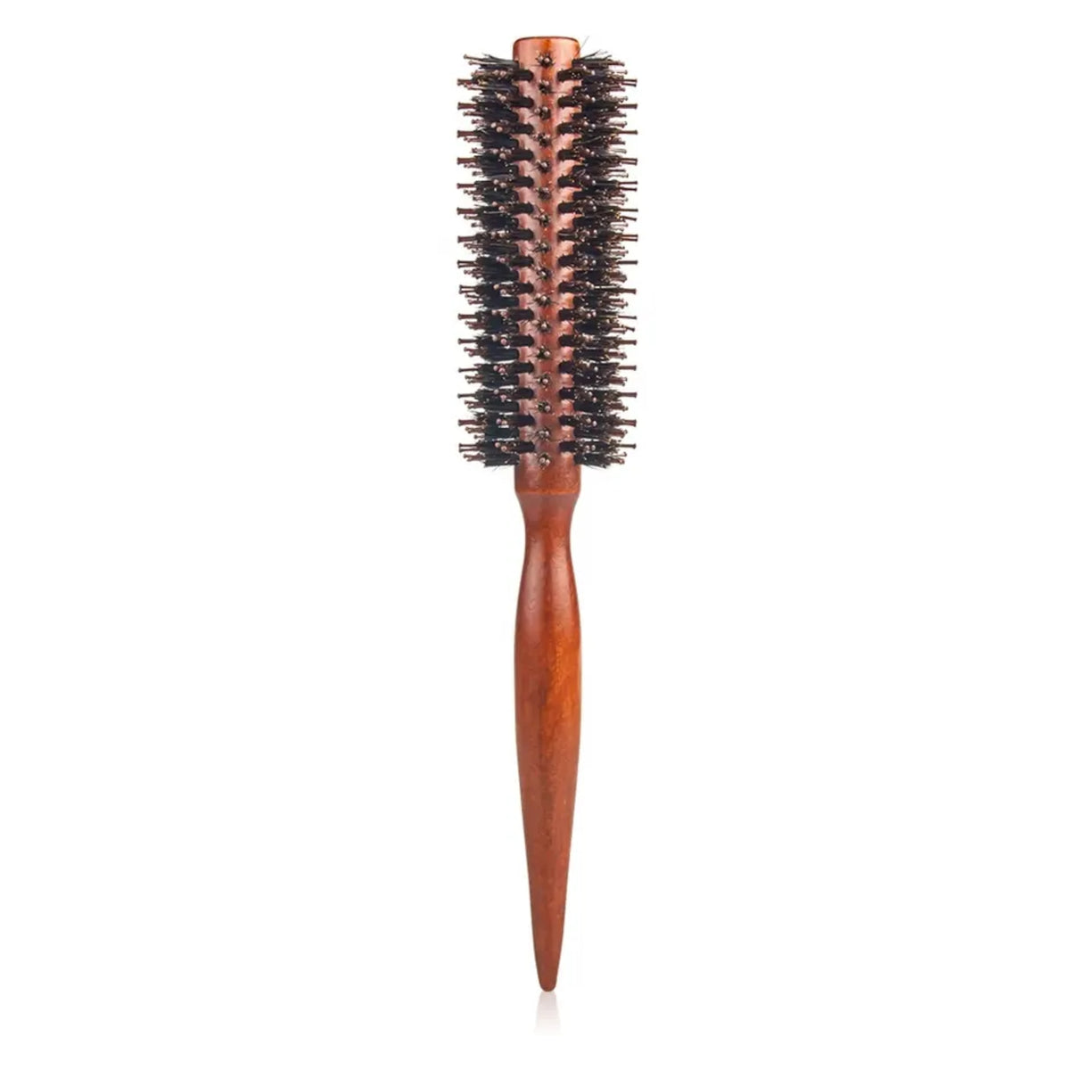 Round Wooden Bristle Hair Brush for Detangling and Adding Shine to All Hair Types - beautyhair.co.ukHair Brush