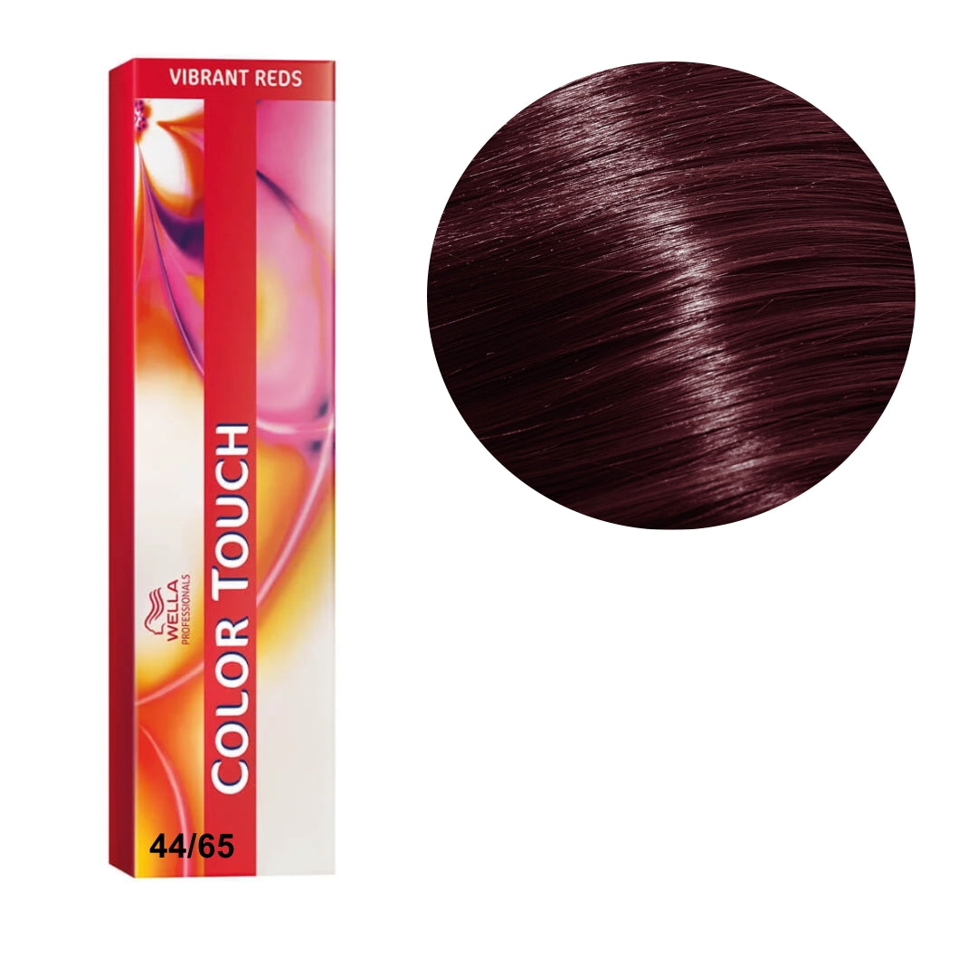 a box of hair color with a red background