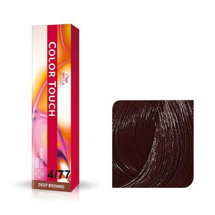 a box of hair dye with a brown background