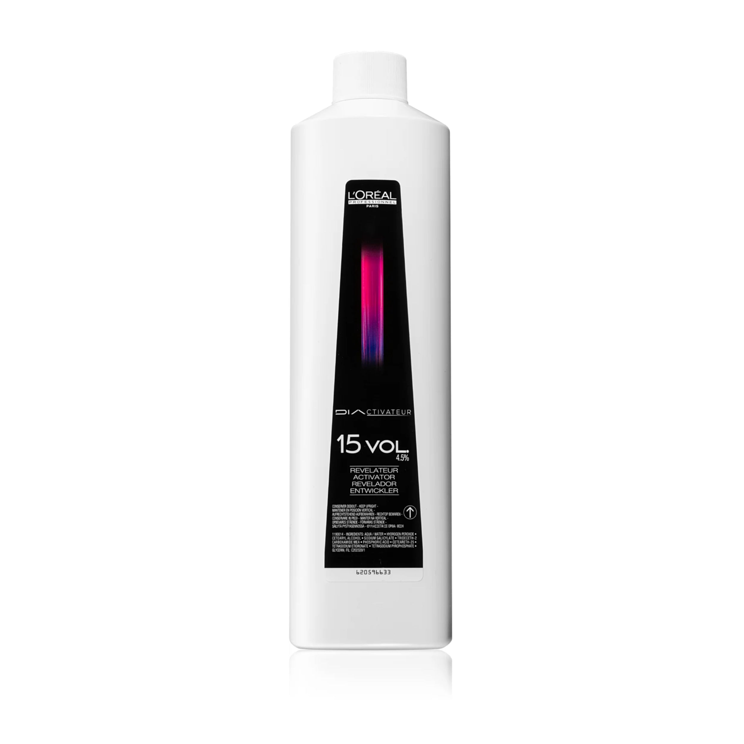 a bottle of Dia Actinatuer hair product on a white background