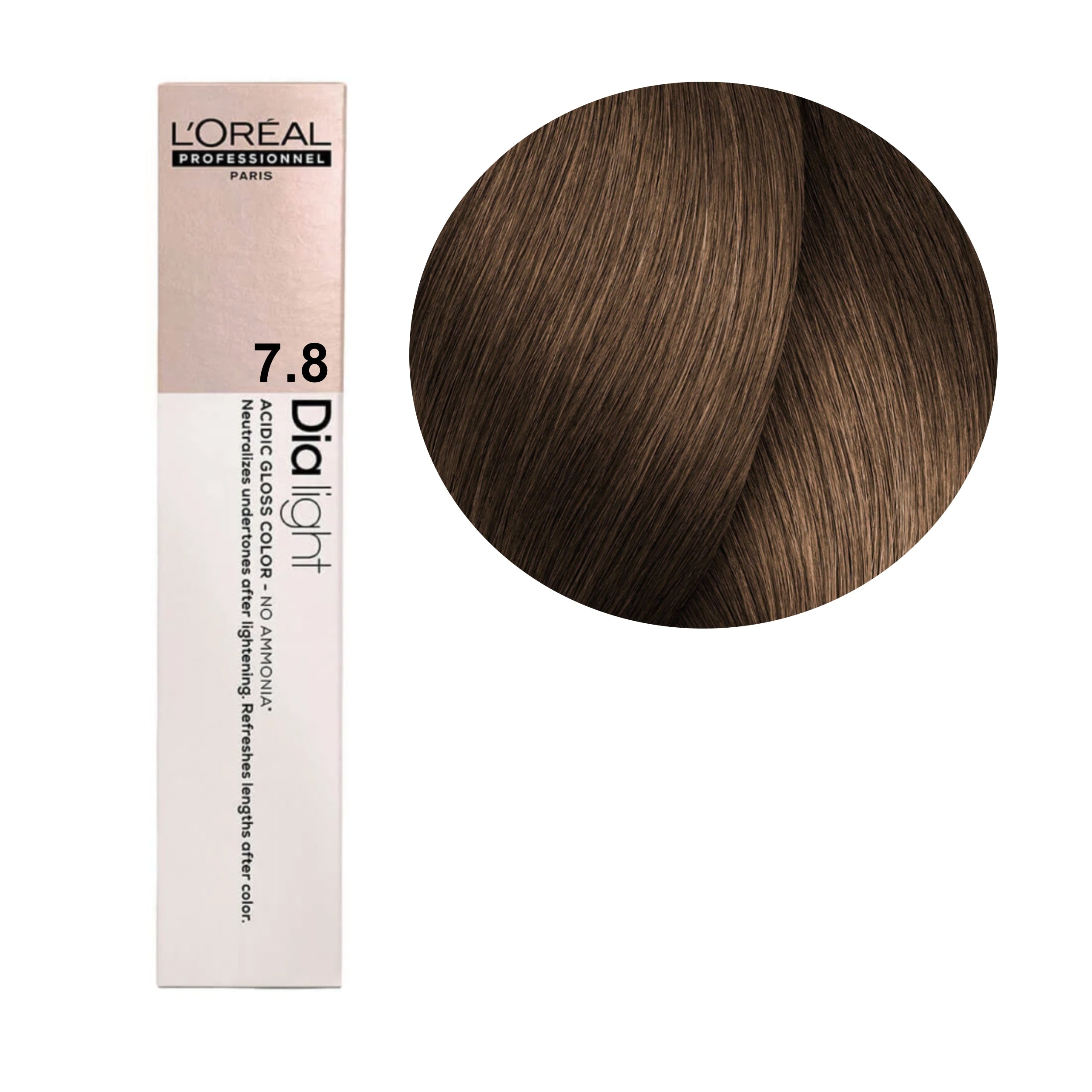 a box of loreal hair color in dark brown