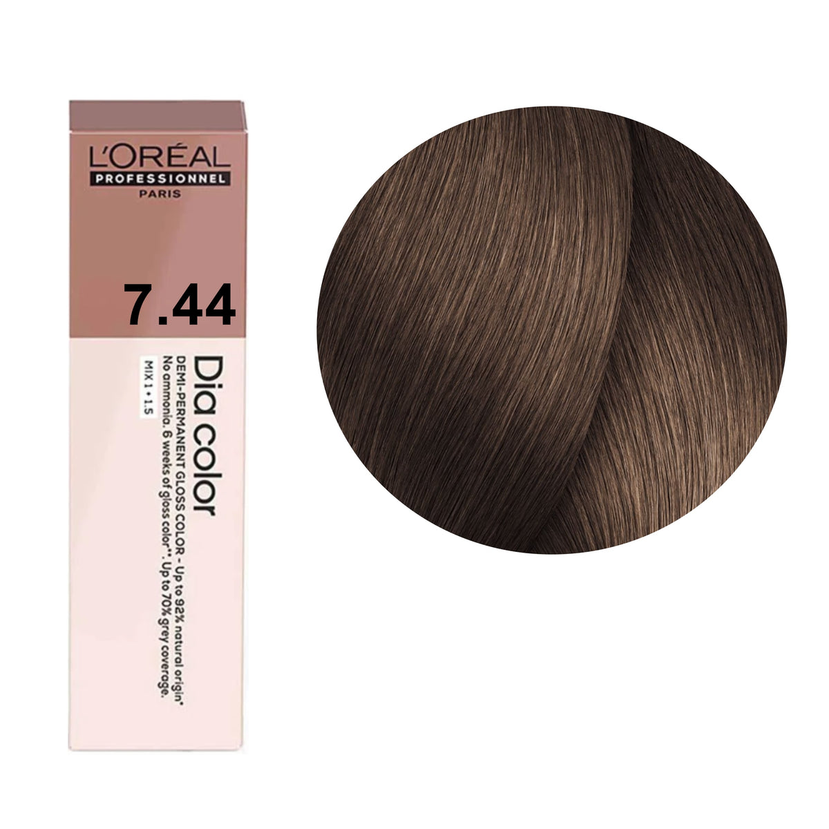 a box of hair color with a brown base