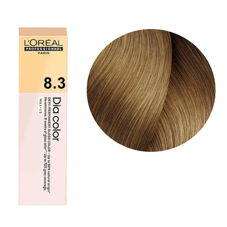 a box of lorel hair color 8 3 blonde