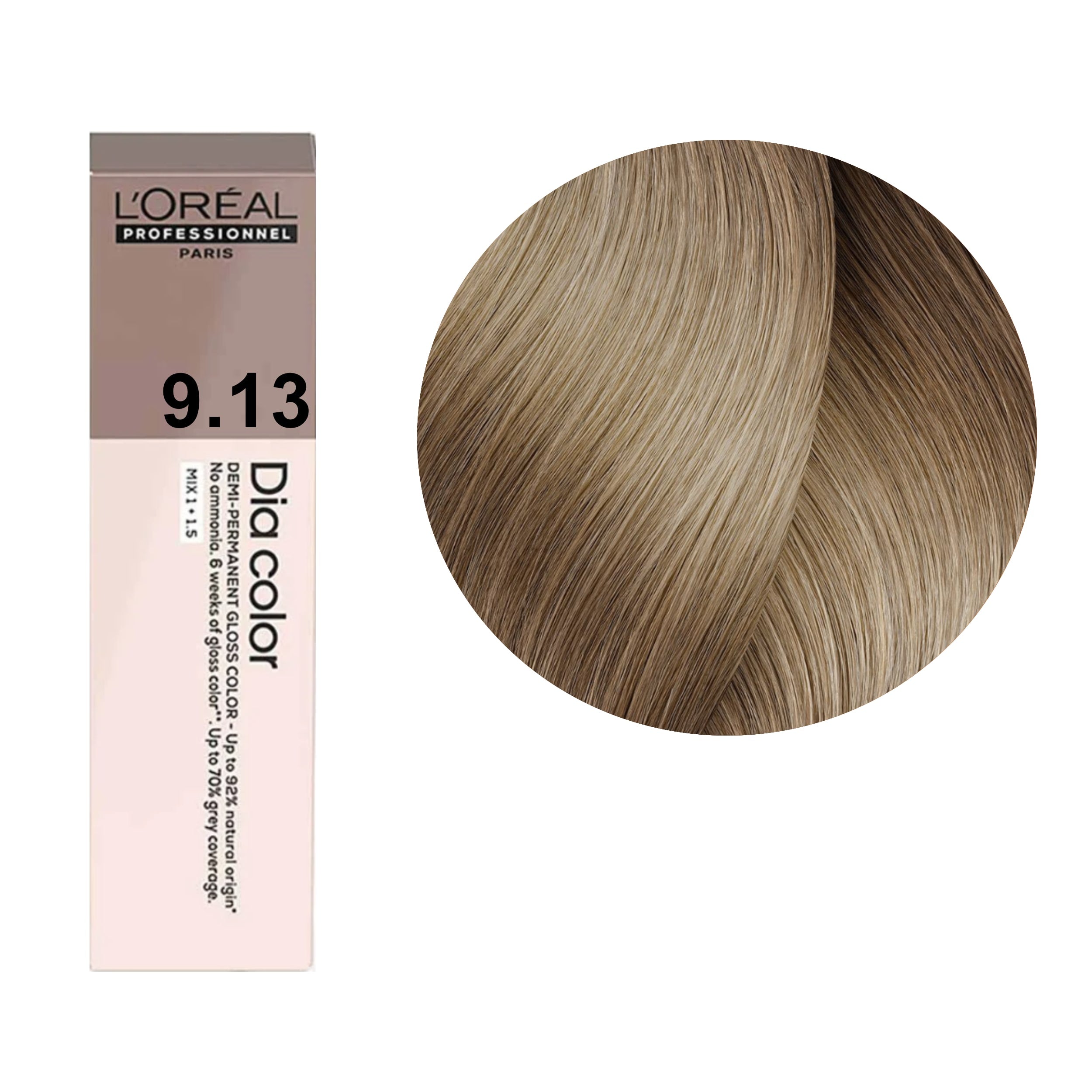 a hair color with a light blonde color