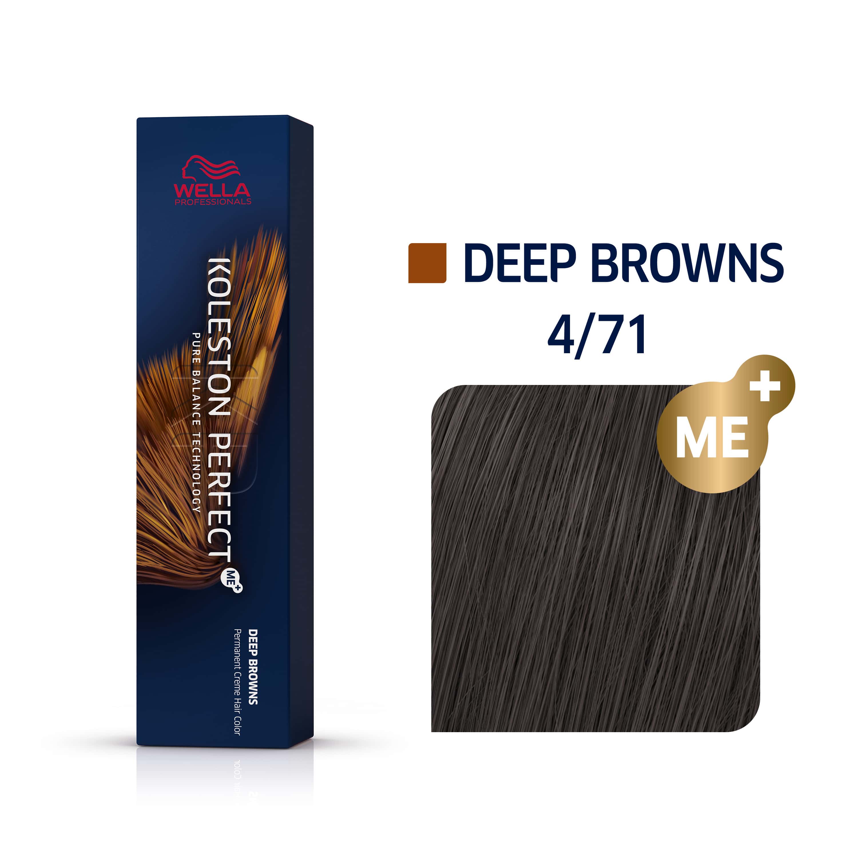wella deep brown hair dye 4/71