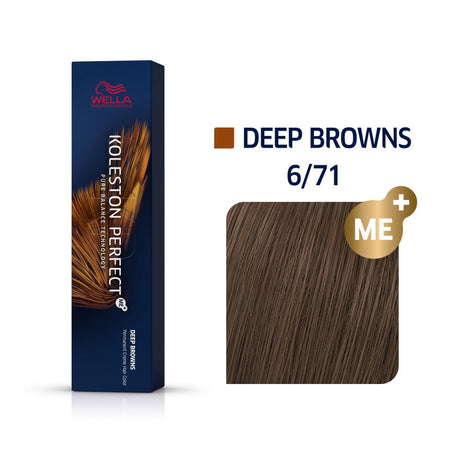 a box of wella colour deep browns 6/71