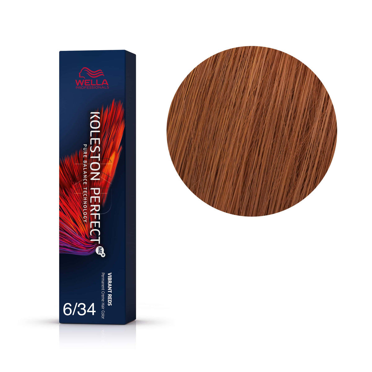 wella koleston vibrant reds permanent 6/34
