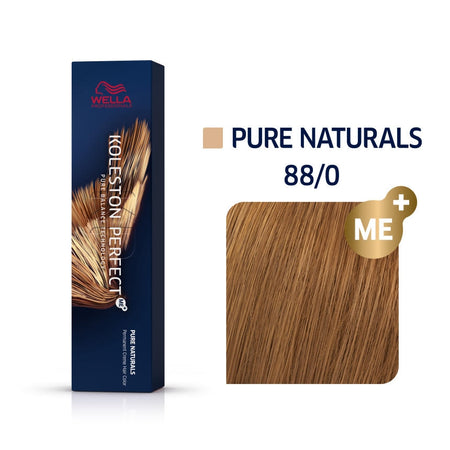 a box of wella colour pure naturals 88/0 blonde hair dye