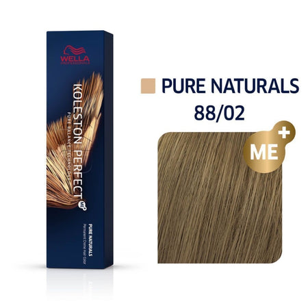 a box of wella colour 88/02 pure naturals hair dye