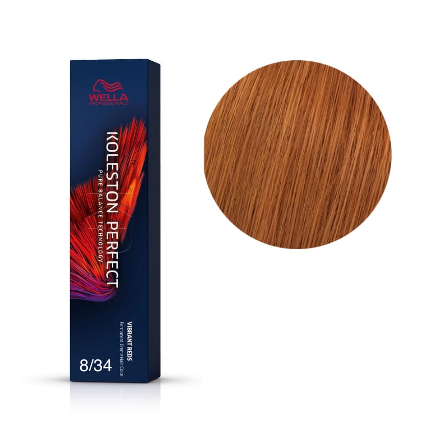 wella color vision permanent 8/34