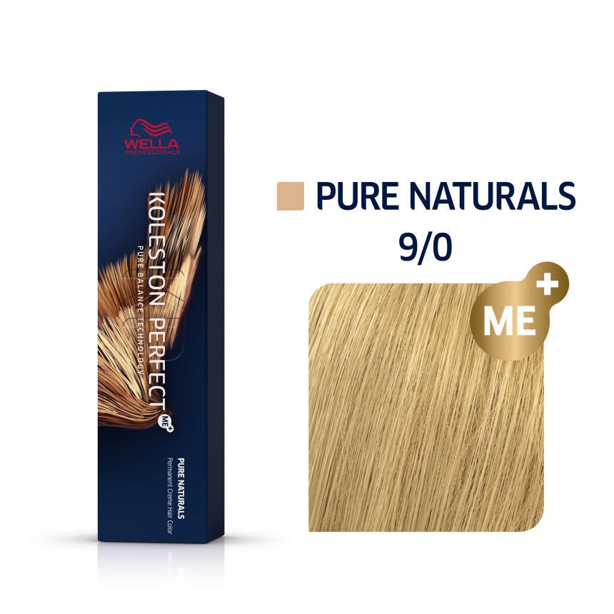 a box of wella colour pure naturals 9 / 0 blonde hair dye