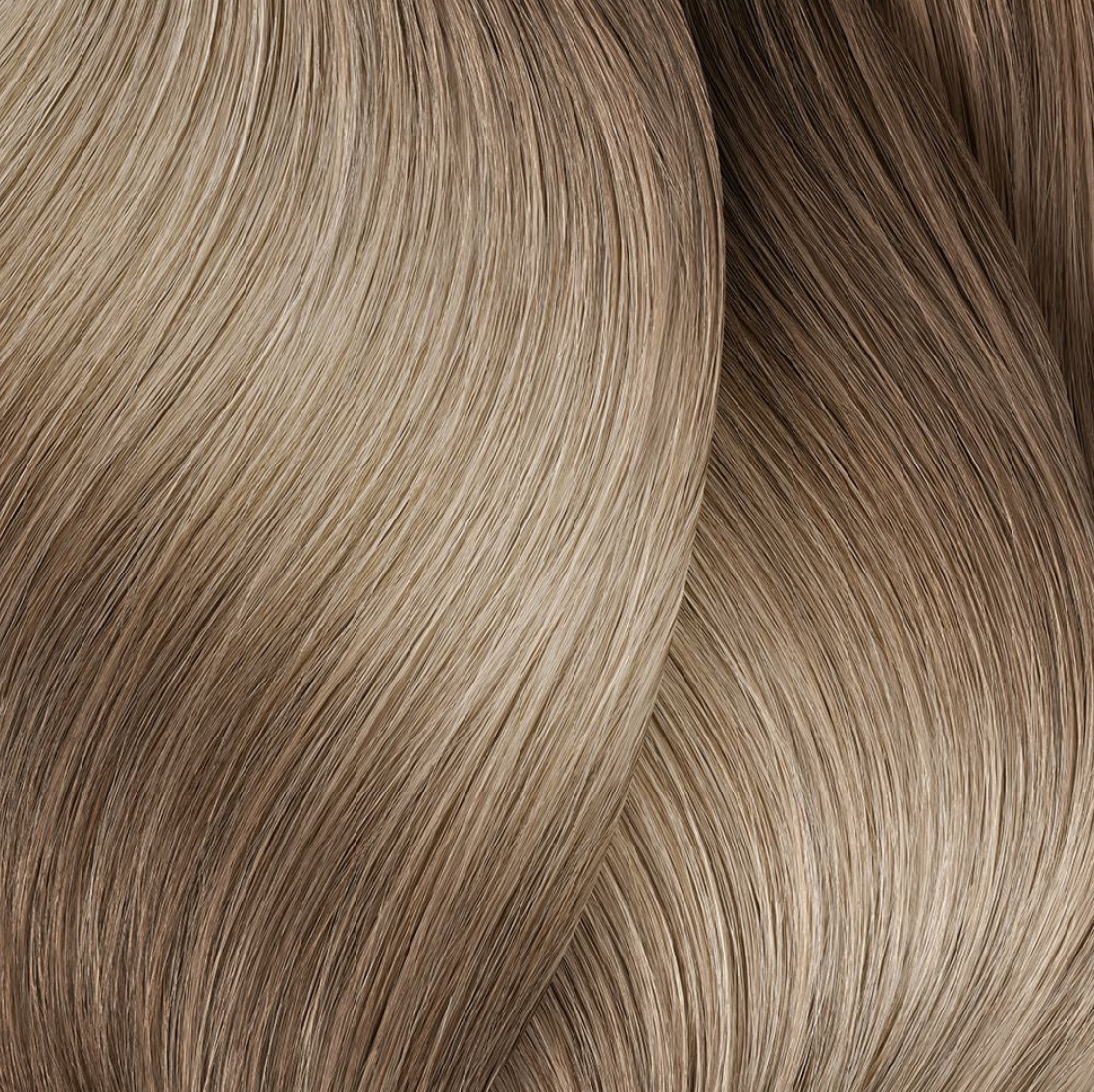 a close up view of a light brown hair