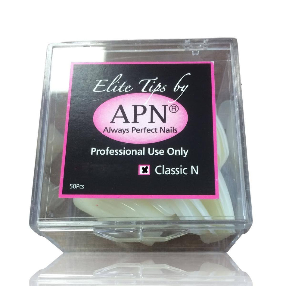 APN Professional Classic N Elite Nail Tips - 50 Durable & Easy to Apply Nail Extensions - beautyhair.co.ukNails