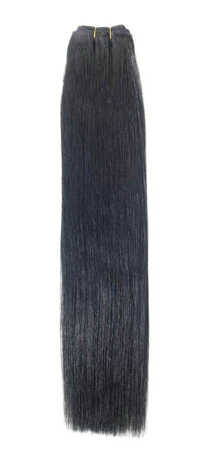 18" Jet Black Euro Hair Weave Extensions - 100% Remi Hair - beautyhair.co.ukHair Extensions