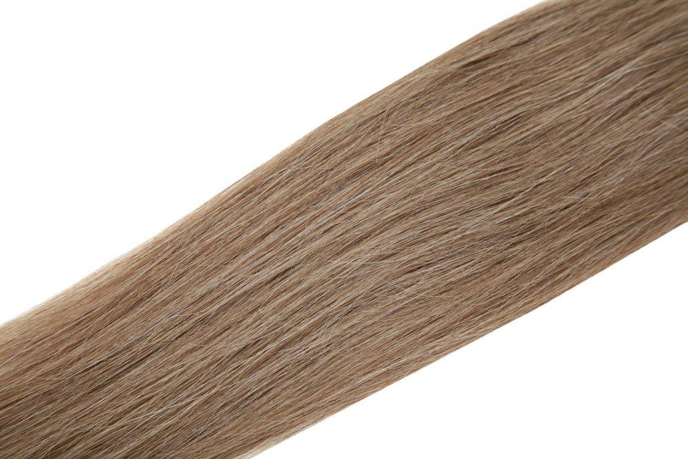 18" Mousey Brown 8 Single Weft Clip in Hair Extensions - beautyhair.co.ukHair Extensions