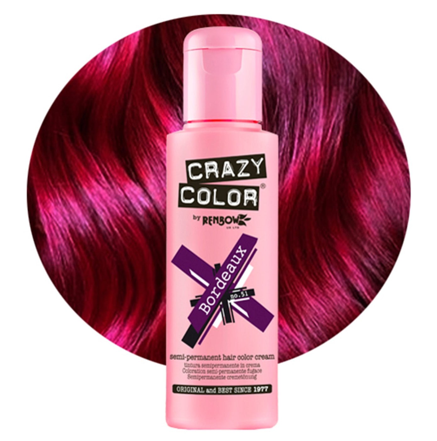 Crazy Color Semi Permanent Hair Colour Cream 100ml - beautyhair.co.uk Hair Colour