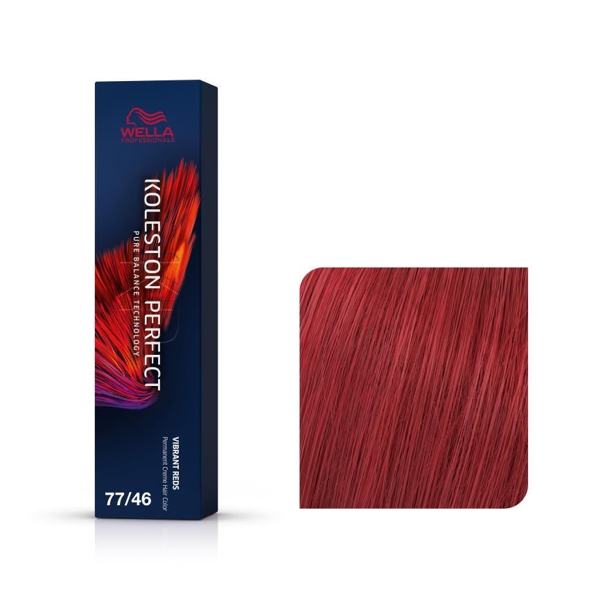 Wella Koleston Vibrant  Reds 77/46 Hair Colour (60ml) - beautyhair.co.ukHair Colour