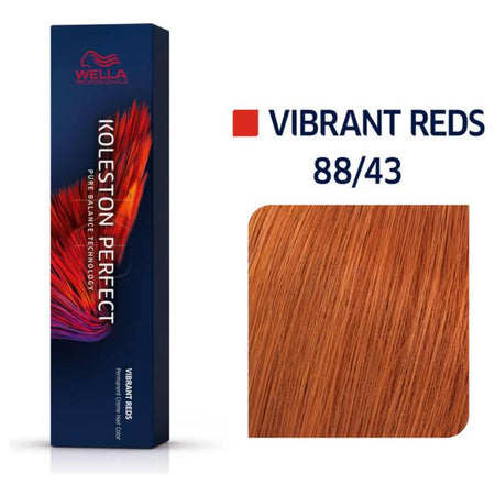 Wella Koleston Vibrant  Reds 88/43 Hair Colour (60ml) - beautyhair.co.ukHair Colour