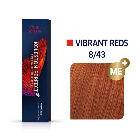 Wella Koleston Vibrant  Reds 8/43 Hair Colour (60ml) - beautyhair.co.ukHair Colour