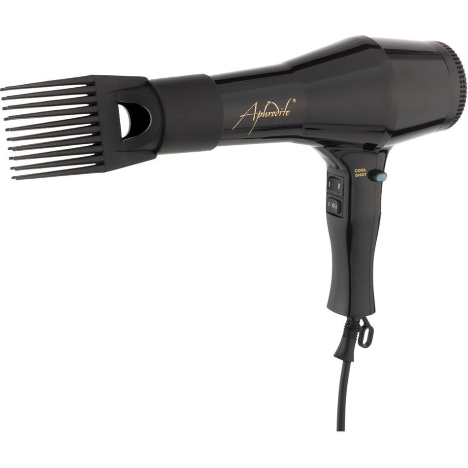 Aphrodite Super Shot Hair Dryer 2000 with Hair Dryer Pik Comb - beautyhair.co.ukElectricals