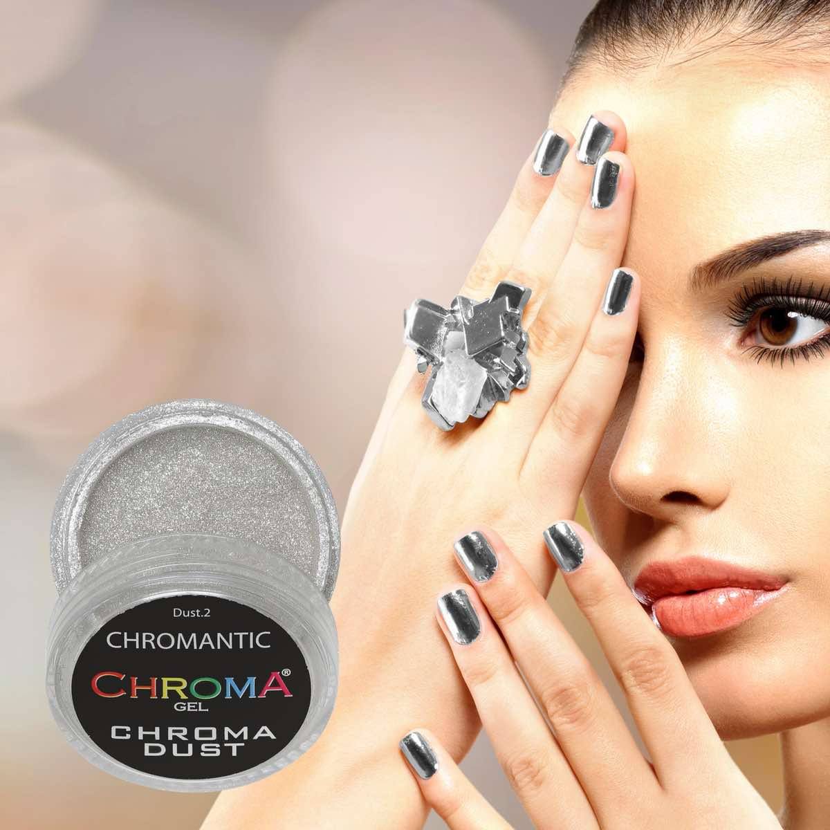 Chroma Dust No.2 Chromantic Chrome Powder - Mirror Nails 2g - Beauty Hair Products Ltd