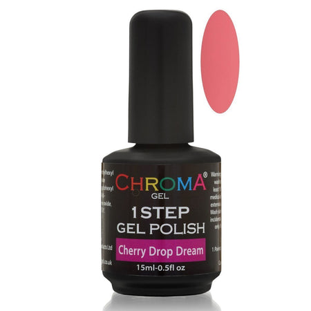 Chroma Gel 1 Step Gel Polish Cherry Drop Dream No.14 - beautyhair.co.ukChroma Gel