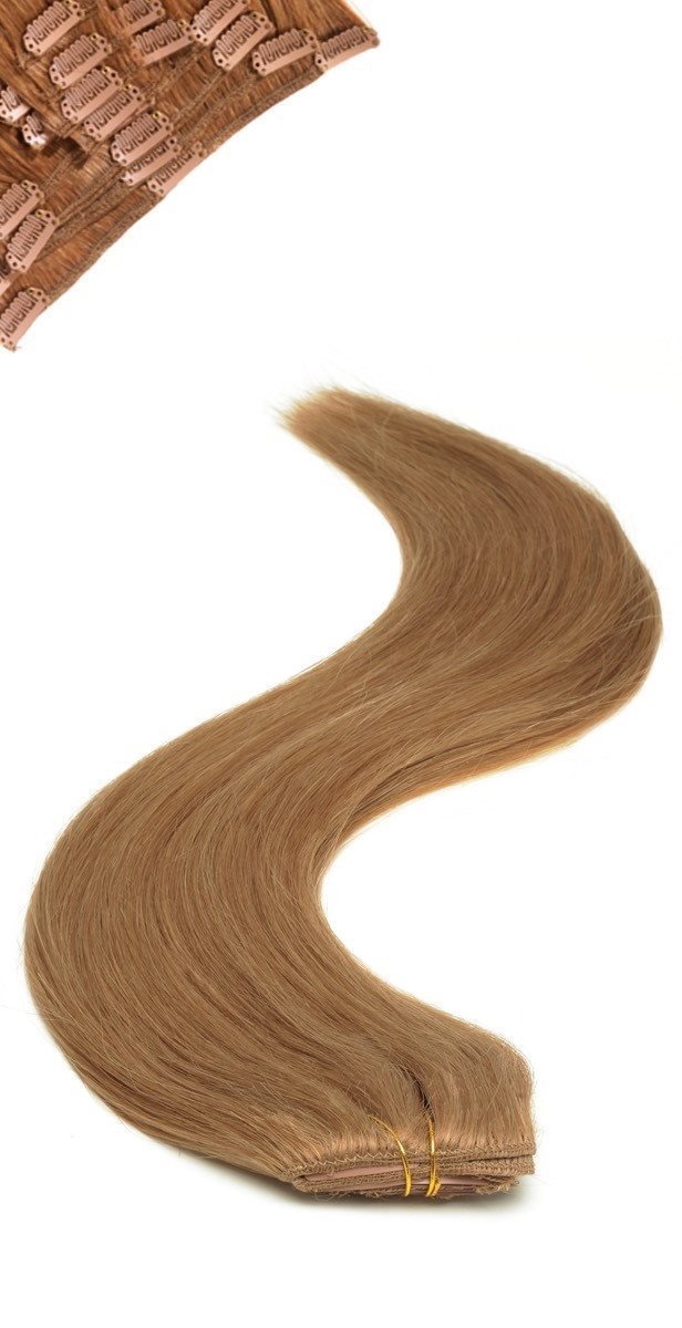 Full Head | Clip in Hair | 18 inch | Golden Blonde (12) - beautyhair.co.ukHair Extensions