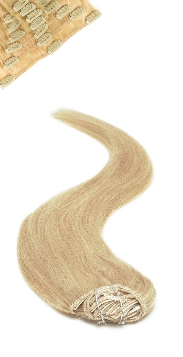 Full Head | Clip in Hair | 18 inch | Sunshine Blonde (24) - beautyhair.co.ukHair Extensions