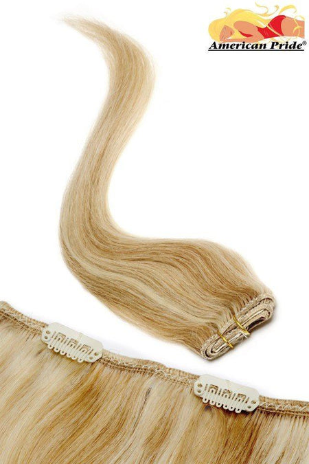 Single Weft Clip in Hair 18" Blondest Bronze / Blonde (22-27) - beautyhair.co.ukHair Extensions