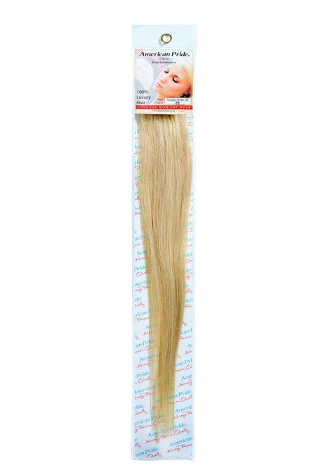 Single Weft Clip in Hair 18" Blondie Blonde (22) - Ethically Sourced 100% Human Hair - beautyhair.co.ukHair Extensions
