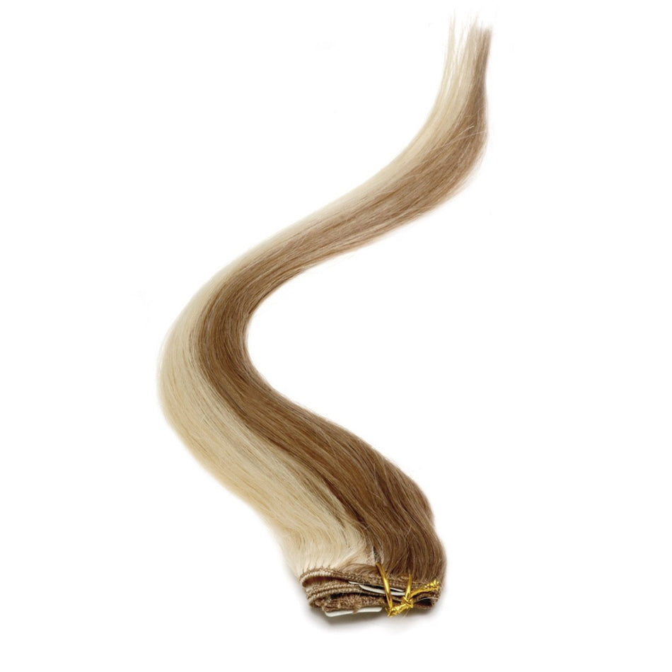 Single Weft Clip in Hair 18" Brownie Blonde Blend (10/22) - beautyhair.co.ukHair Extensions