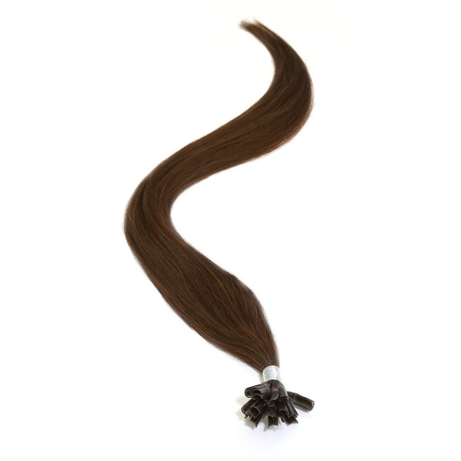 U-Tip Hair Extensions 18" Brownest Brown (2) - 100% High Quality Remy Hair Extensions - beautyhair.co.ukHair Extensions