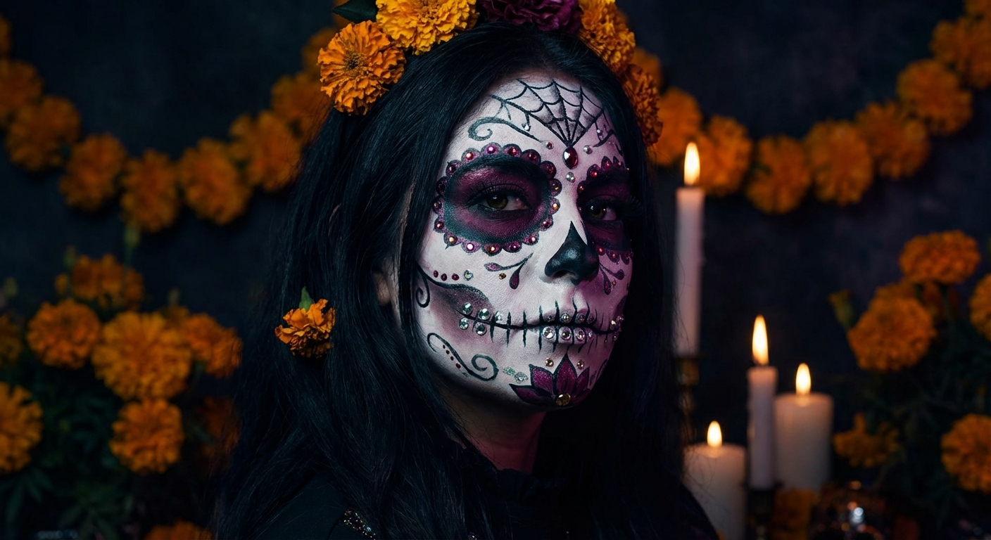 Day of the Dead Makeup Tutorial - Halloween Special