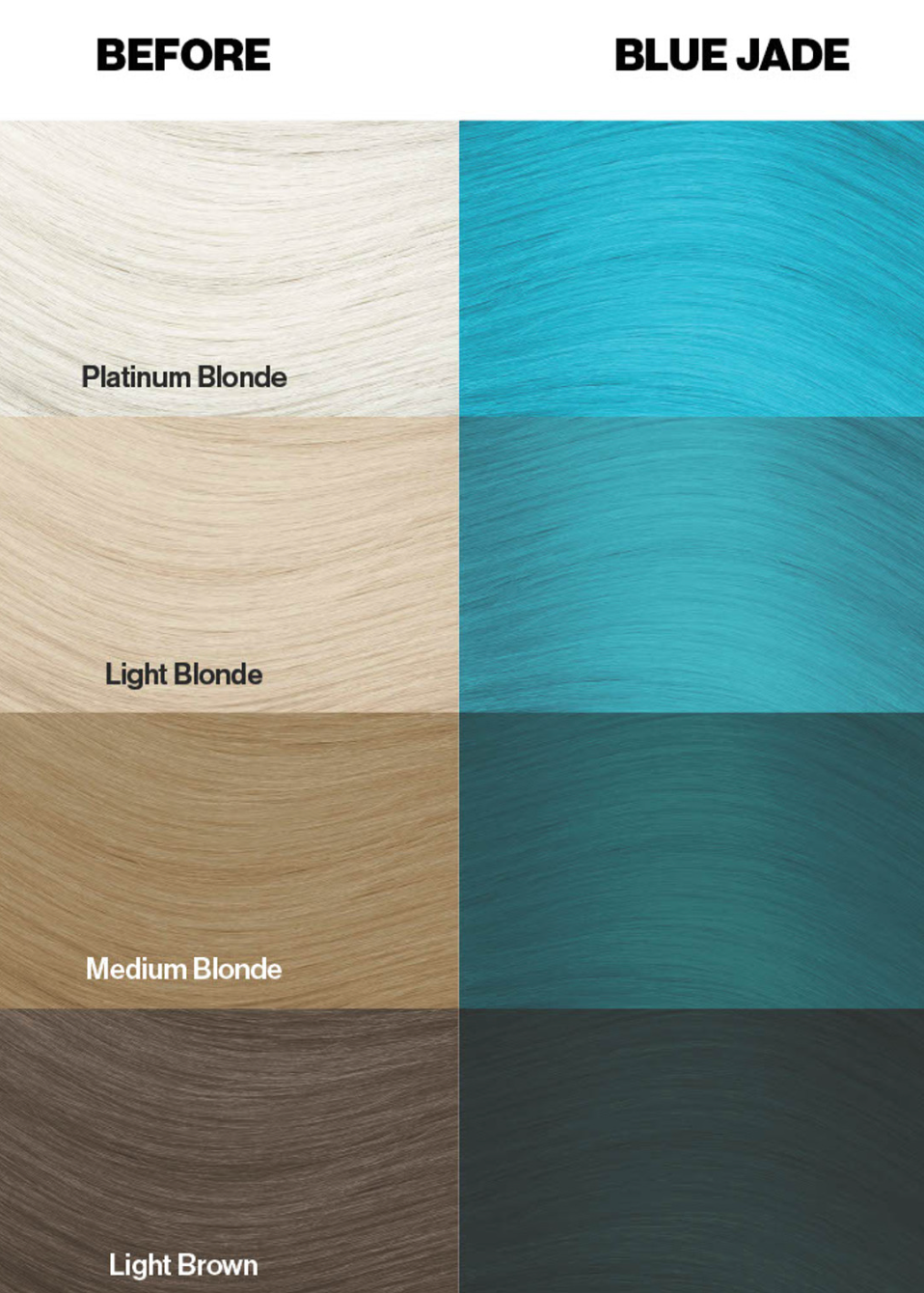 different shades of hair with different shades