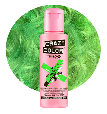 a bottle of crazy color hair dye