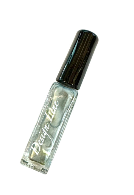 Design line nail art silver
