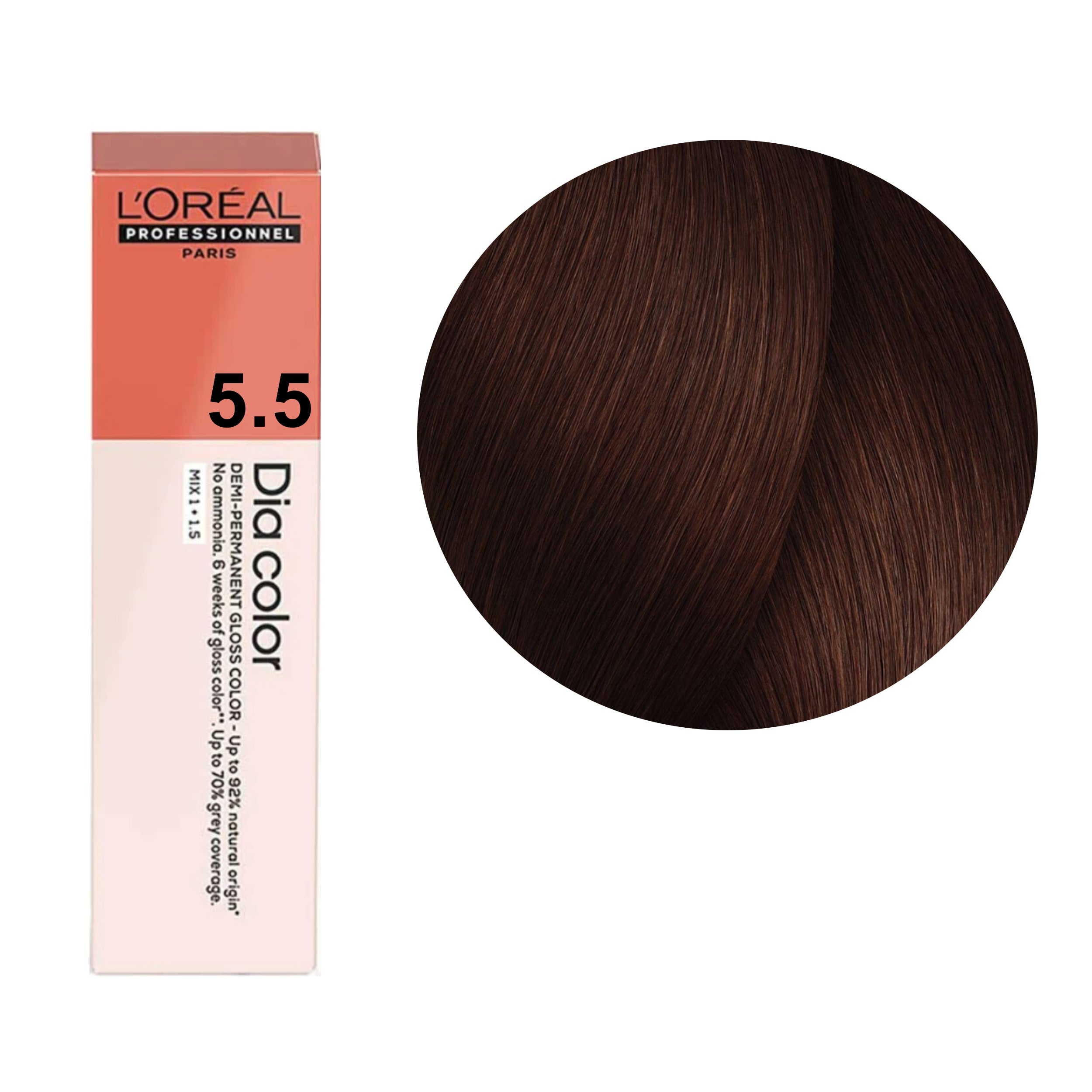 a box Dia Color Tubes of 5 5 dark brown hair dye