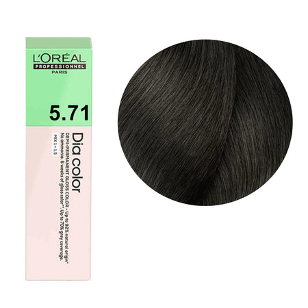 a box Dia Color Tubes of 5 71 dark brown hair dye