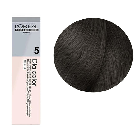 a box of 5 dark brown hair dye