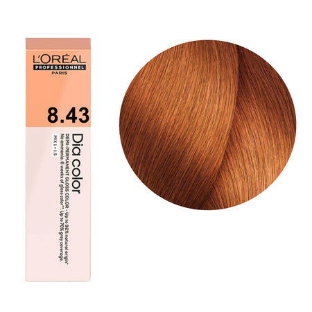 a tube of hair color on a white background