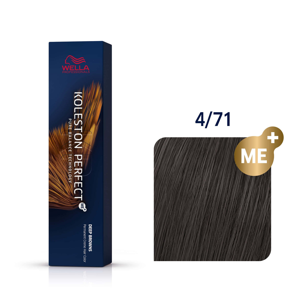 wella deep brown hair dye 4/71