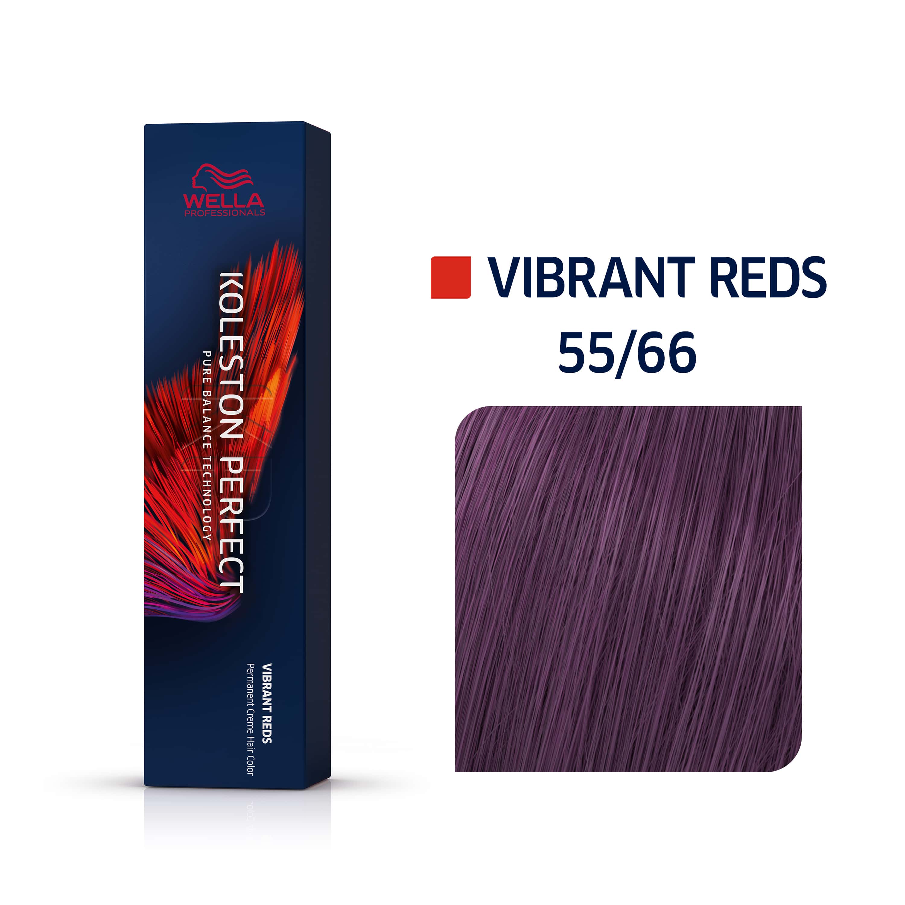 a box of wella vibrant reds 55 / 66