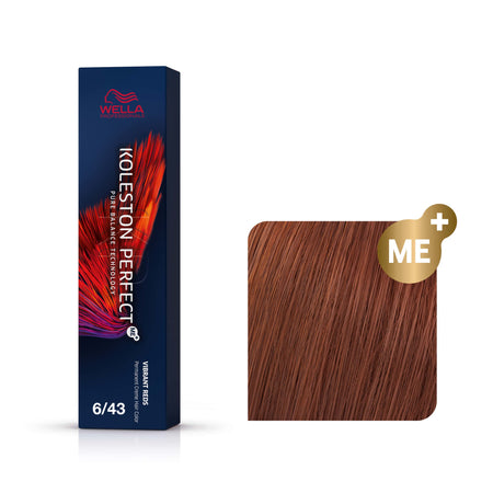 wella koleston vibrant reds permanent 6/43