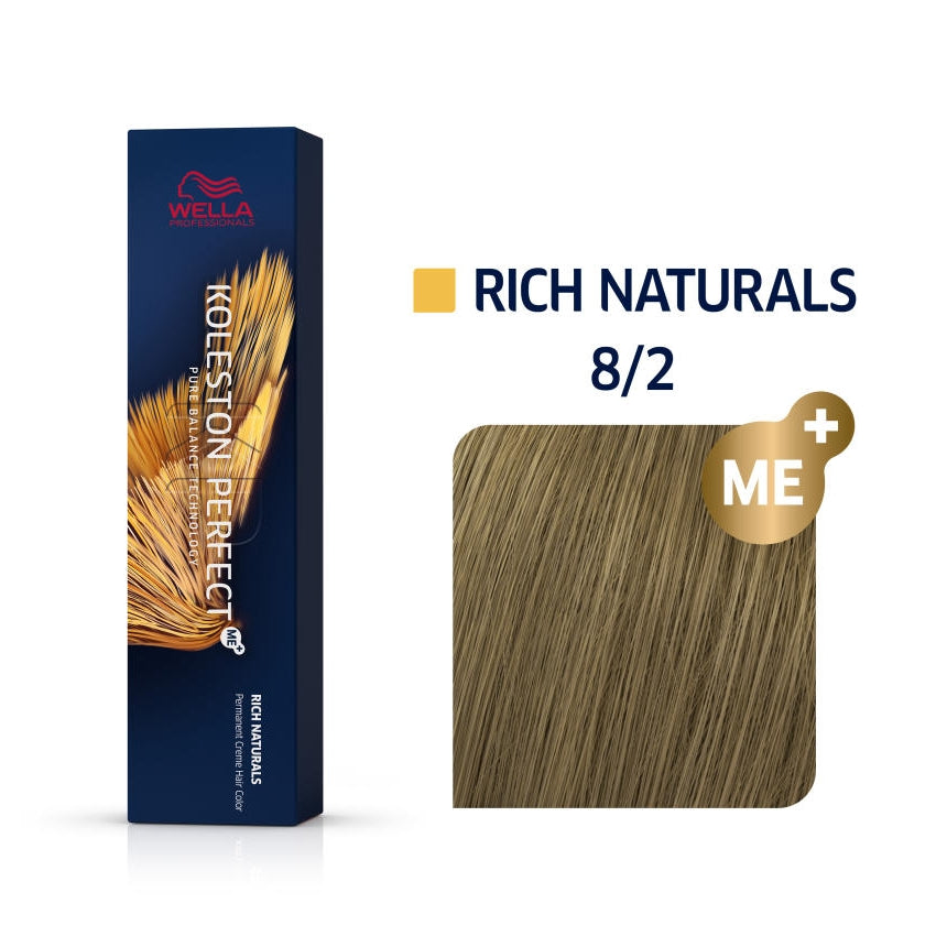 wella color naturals 8 / 2 medium golden blonde