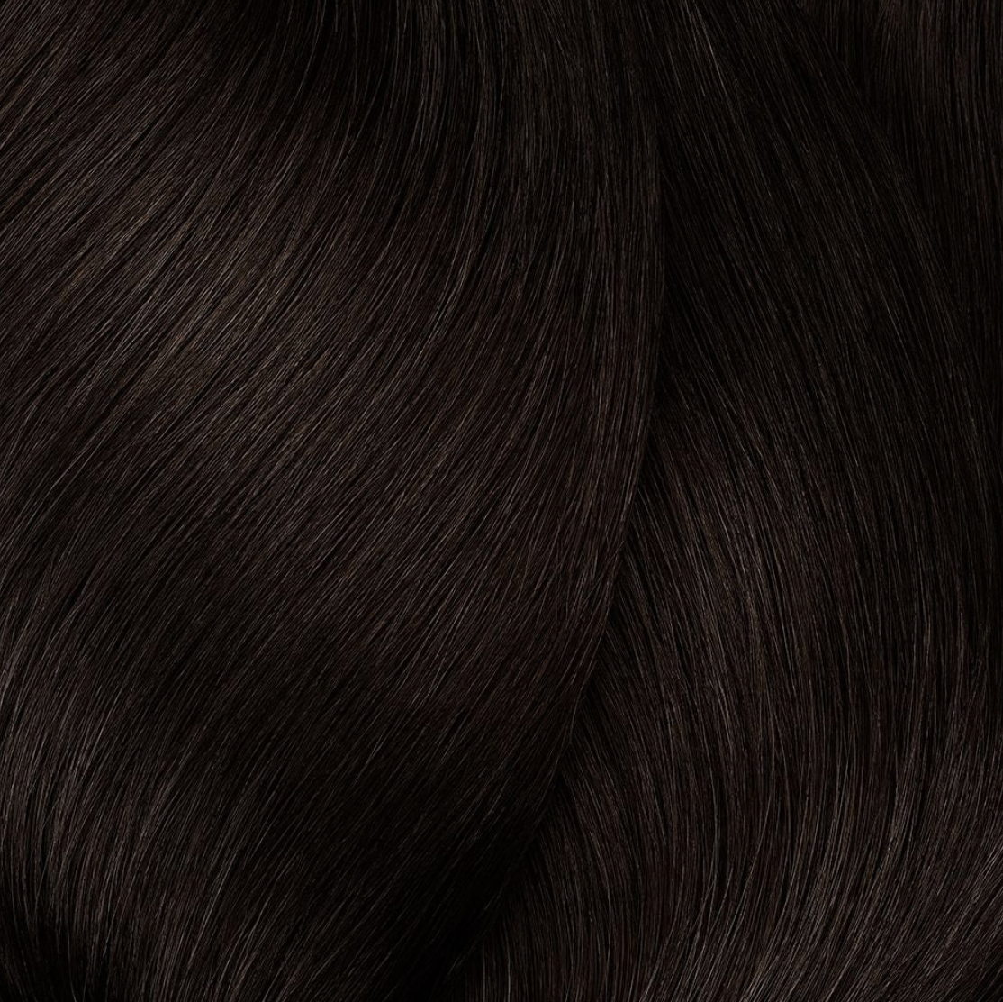 a close up of dark brown hair