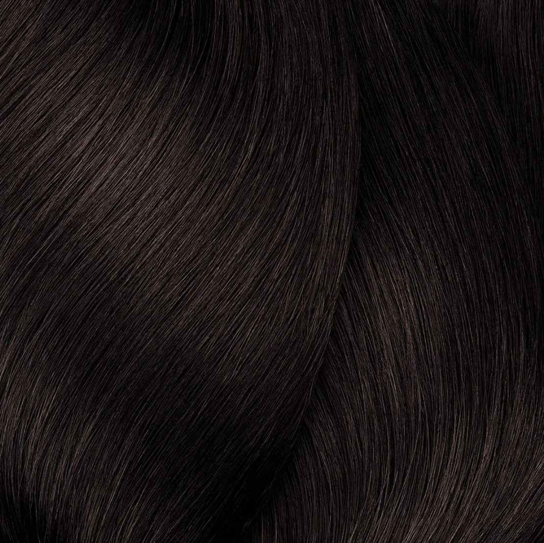 a close up of a dark brown hair