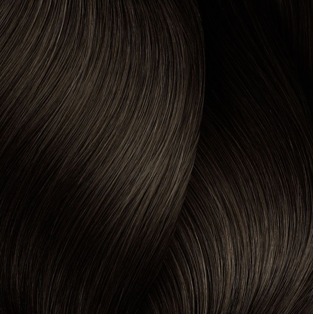 a close up of dark brown hair