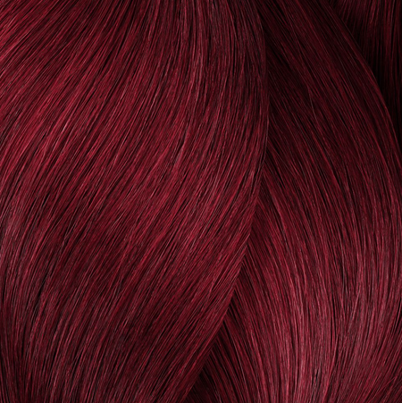 a close up of a red hair color
