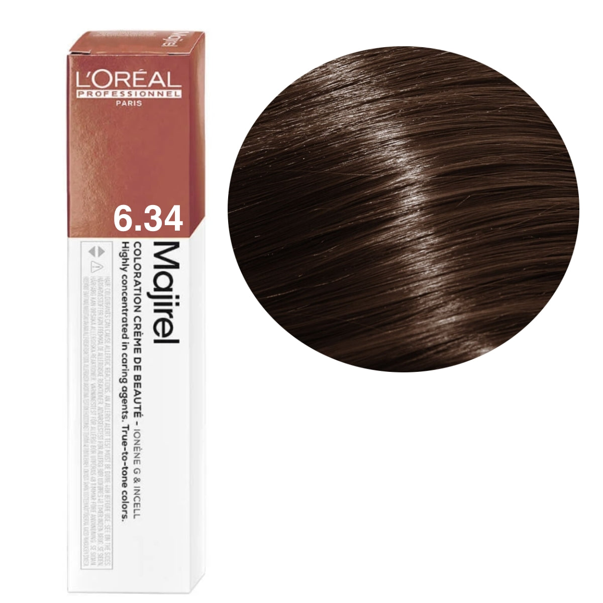 Majirel 6.34 Dark Golden Copper Blonde