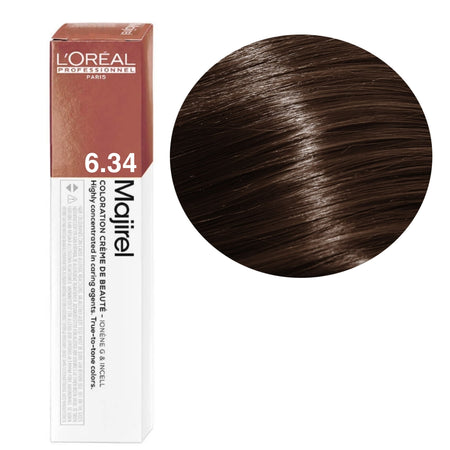 Majirel 6.34 Dark Golden Copper Blonde